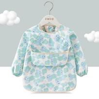 New Waterproof Unisex Feeding Bib Feeding Blouse Rice Pocket Long Sleeve Apron Children's Feeding Smock Soft Toddler Bibs 100
