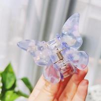 1PC Fashion Butterfly Hair Claw Fairy Shark Clip Elegant Colorful Hair Accessories Hair Clamp Ponytail Clip For Women Girls