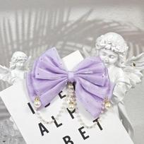 Lovely Girls Princess Style Hair Clips Faux Pearl Tassel Bowknot Design Fairy Tale Sweet Hair Accessories Gifts