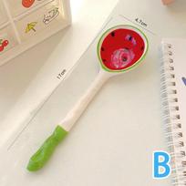 New Lovely Strawberry Watermelon Shaped Bowl Spoon Ceramic Cereal Spoons Ramen Soup Spoons Fruit Pattern Serving Bowl Spoon