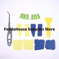 15 PCS Caulking Tools For Tight Areas Bathroom Kitchen,Window,,Floor, Close-area Sealant Silicone Caulking Finishing Tool A