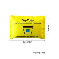 Rechargeable Desiccant Packs 100g Humidity Control Packets Rechargeable Moisture Absorbers for Car Closet Drying Tent Bathroom geltona