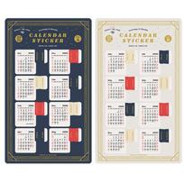Self-Adhesive Monthly Calendar Index Tab Stickers,Planner Decorative Stickers,Journal Scrapbook Notebook Office