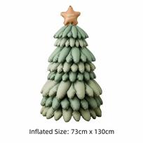 Aluminum Film Christmas Foil Balloon DIY Party Props Large Inflatable Balloon Kids Toy Inflatable Christmas Tree Balloon 10inch