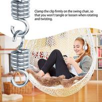 Portable Hanging Egg Chair Garden Swing Springs Gym Hammock Widely Used Strong Spring Hook Multifunctional Convenient Springs 0.3mm