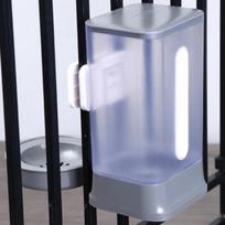 Anti-siphon Large Capacity Dog Water Dispenser Automatic Leak-Proof Dog Cage Kettle Detachable Adjustable Water Bottle Kennel pilka