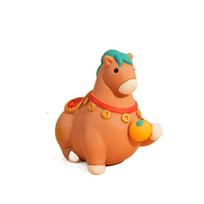Kawaii Cute Pony Ornament Horse Mascot Chinese style Cartoon Horse Statue Desktop Ornament Resin Horse Year Office Decor