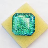RARE Lab-Created Monarch Opal 28x28mm Square Cut CERTIFIED Loose Gemstone 28.9 mm