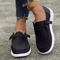 Large size casual single shoes women's spring and autumn new European and American flat-bottomed feet low-top loafers women's single shoes 36