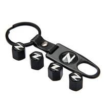 For Nissan Qashqai Juke Sentra Altima Versa Maxima Almera Rogue Kicks Murano Car Wheel Tire Valve Caps with Keychain