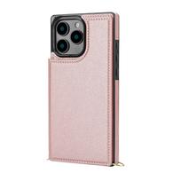 Crossbody Wallet Case for iPhone 16e 16 15 Pro Max with Card Slot Holder,Magnetic Flip Folio Case,Handbag with Detachable Strap For iPhone 15
