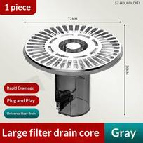 1Pc Portable Anti Odor Floor Drain Core Removable Insect Prevention Basin Drain Filter Colander Stopper For Kitchen Bathroom pilka spalva