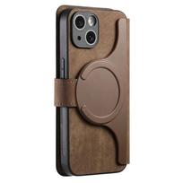 Flip Holder Magnetic Leather Case for iPhone 17 Air 16 16E 15 14 13 12 11 Pro Max XS Max Plus XR Wallet Magsafe Card Phone Cover iPhone17e