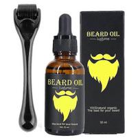 Beard Growth Kit, Beard Derma Roller 0.3mm, Beard Oil For Facial Hair Growth For Men And Dads, Grooming Tool G
