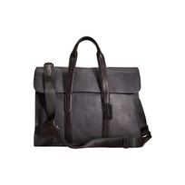 Coach Metropolitan 40 Flap Closure Solid Color Pebble Leather Tote Bag Large Men tote bag Black CM003-BKLNP Basic Set (Bag+Dust Bag)