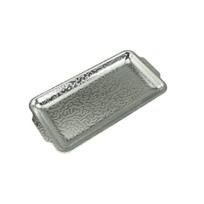 Japanese Retro Food Plate Stainless Steel Serving Tray Food Grade Safe Rectangular Plate Kitchen Dining Dish for Sushi Dessert S