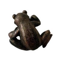 Frog Plant Pot Decoration Resin Easy to Install Statue Vintage Frog Ornament for Garden Patio Flower Pots Frog