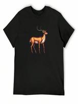 Pixel Antelope T-Shirt  Valentines Clothes Summer 2025 Oversize T-Shirts Man unisex Workout Shirts S įvairiaspalvis