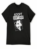 Adopt, Don't Shop Screaming Opposum T-Shirt Customs Design Your Own Sports Fans Topping T-Shirt unisex S