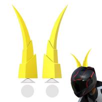 Motorcycle Electric Vehicle Decorative Modification Helmet Suction Cup Accessory Men's And Women's Styles Devil's Horn