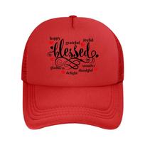 Red Heart Vinyl Wall Stickers  Mesh Baseball Cap Hip Hop Adjustable