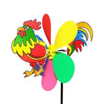 Cartoon Animal DIY Wind Spinner Lovely Appearance Animal Windmill for Backyard Patio Lawn Farm Decor