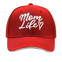 MOM LIFE Baseball Cap Unisex Hat Breathable Adjustable Golf WomenS Summer Fashion Curved Brim Unise Sandwich Baseball Cap One Size