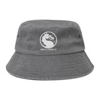 Mortal Kombat X Logo Bucket Hat for Women Travel Game Sun Hats Street Lightweight for Hiking FisherUnisex Hats Panamka One Size