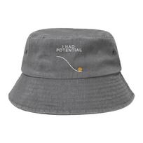 Style I Have Potential Energy Funny Physics Math Jokes Bucket Hat Women Unisex Foldable Hiking  Fishing Caps Summer Travel Headwear One Size