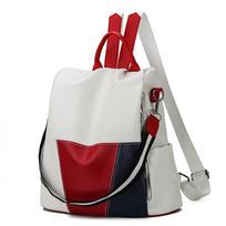 Naujas aukštos kokybės odinis moteriškas kuprinė Anti-Theft Kelioninė kuprinė Didelės talpos mokyklinės kuprinės paaugliams Mochila 32cm x 15cm x 33cm