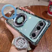 Case For VIVO X300 FE Fashionable Simple Anti-yellowing Bracket Magnetic Silicone Cover For VIVO X 300 FE Shockproof Funda Vivo X300 FE