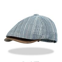 Retro Cowboy Beret Y2k Painter Cap Vintage Denim Beret  Unisex Style 3