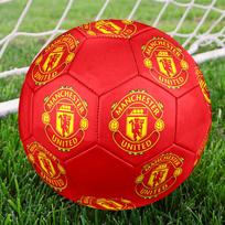 Manchester United FC Soccer Ball, colorful, suitable for all ages, machine-stitched, PVC material, competition grade, durable and high bounce