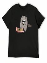 French Fry Raccoon! T-Shirt Summer Top Louboutins Oversized Graphic Tee Kawaii Clothes unisex Funny T Shirts S įvairiaspalvis