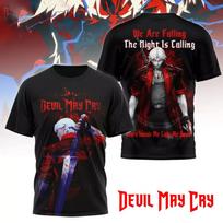Devil May Cry We Are Falling The Night Is Calling 2026 3D T-Shirt M