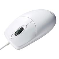 Sanwa Supply Silent Waterproof Wired USB Mouse, Washable, White MA-IR131BSW