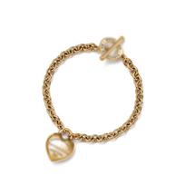 Heart-Shaped Tag Buckle Hand Chain Necklace - Trendy Celebrity Style 17 cm
