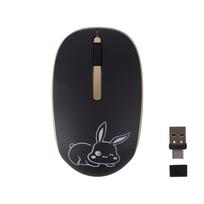 Wireless Mouse, 2.4GHz, USB-C & USB-A Compatible, Silent, Optical, Small, Lightweight, Portable, 1200 DPI, Cute Design for Kids, Compatible with