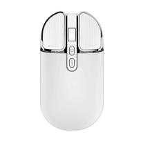 Wireless Mouse, Bluetooth 5.1, Slim, 2.4GHz, USB, Silent, Compact, Comfortable Feel, 3 DPI, Rechargeable, for PC, Laptop, Smartphone, Tablet (iOS,