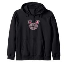 Happy Cartoon Mouse Zip Hoodie