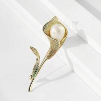 Bo Xin Yun Elegant Tulip Brooch Corsage Pin for Women