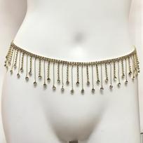 Tassel Rhinestone Water Drop Scarf Chain for Wedding Dress Decoration