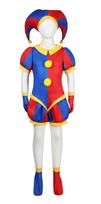 [SCLYX] Pomni Amazing Digital Circus Kids Halloween Costume, Halloween Cosplay, Kindergarten Cosplay, Event Costume, Cute Girl #23067 (Height 130cm)