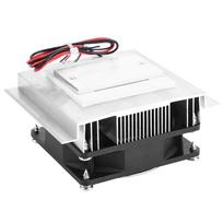 DC 12V 6A Thermoelectric Peltier 72W Thermoelectric Cooler for Semiconductor Refrigeration Chip Radiator, Cooling Unit, Cooling Device, Single Fan,