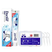 Dr. Dental Floss Sticks & Whitening Toothpaste Set