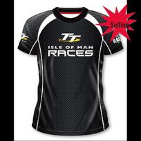 Men's Quick-Dry Isle of Man TT Motorcycle Racing Fan T-Shirt L