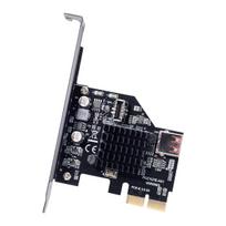 CY Card USB 3.1 10Gbps Front Panel Type E Socket and USB 2.0 480Mbps to PCI-E Express Adapter for Motherboard