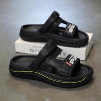 Men's EVA Slippers: Trendy, Non-slip, Odor-resistant, Cloud-like Comfort for Outdoor, Beach & Driving. EU 40 tamsiai žalia spalva
