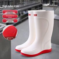 DR.ARCTIC Men's German-style Waterproof High-top Anti-snake Rain Boots with Non-slip Elastic Cuff. 44