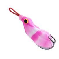 Modified Soft Frog Bait Lure with Double Hook (Black, 6.3cm) rožinė